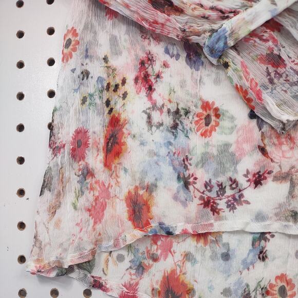 Anthropologie HD in Paris Sheer Floral Blouse, Size Medium - Picture 3 of 8